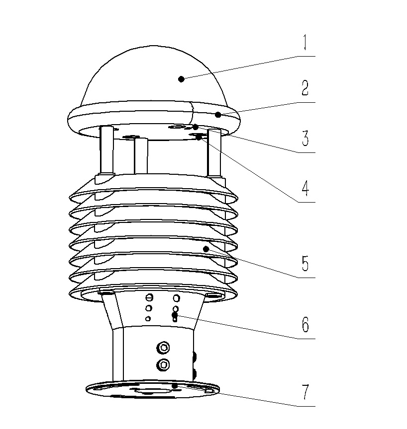 多要素氣象傳感器產(chǎn)品結構圖